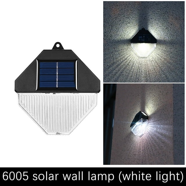 Fiudx Luces Led para Jardín, Iluminación Exterior con Sensor Impermeable, Panel de Silicio Policristalino de Carga Rápida, Eficiencia Energética, Montaje En Pared, Decoración para Patio, Jardín, Jueg