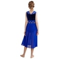 thumbnail image 3 of vastwit Girls Sleeveless Lyrical Dance Dress Lace High Low Skirt Leotard Ballet Modern Contemporary Dancewear Blue 10, 3 of 8