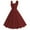 Wine, variant on Miqool Women's 1950s Retro Vintage Cocktail Dresses Casual Sleeveless Pleated A-Line Swing Wedding Guest Dresses Homecoming Dresses