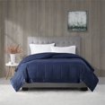 thumbnail image 2 of Madison Park Polyester 3M Scotchgard Microfiber Down Alternative Blanket in Navy, 2 of 9
