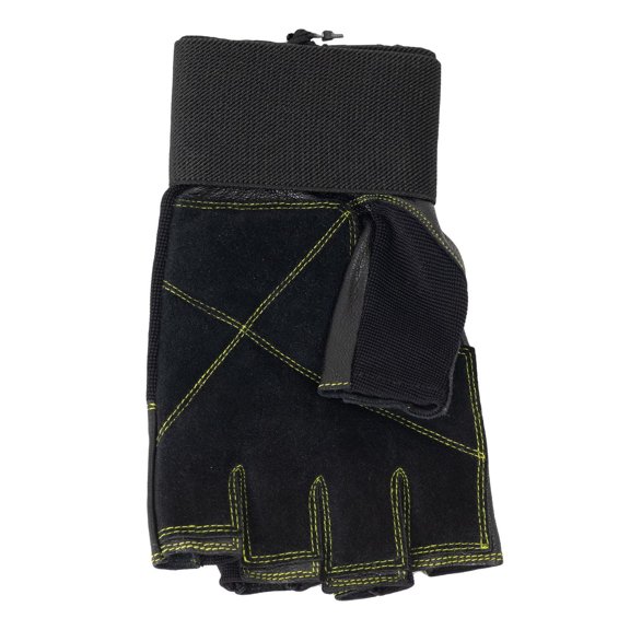 Gants de musculation PRO GoZone – Style protège-poignets – G/TG – Noir/vert citron