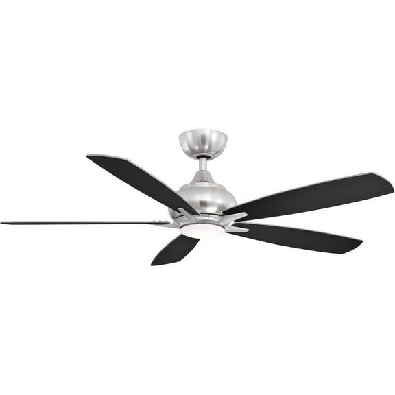 5 Blade Ceiling Fan-13.65 inches Tall and 52 inches Wide-Brushed Nickel Finish Bailey Street Home 103-Bel-4166335
