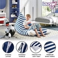 thumbnail image 6 of Bean Bag Covers Navy Microfiber 55"x35" Microfiber Storage, 6 of 7