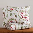 thumbnail image 6 of Levtex Home - Pine & Plaid Quilt Set - Twin Quilt and One Standard Sham - Holiday Wreath - Red White Green - Quilt (68x86in.) and Sham (20x26in.) - Reversible - Polyester, 6 of 7
