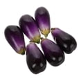 thumbnail image 2 of 6pcs Realistic Lightweight Eggplant Vegetable Models for Kitchen Decor, Restaurant, Photo Props & Educational Displays, 2 of 5