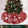 thumbnail image 6 of FMSHPON Valentine's Day Beautiful LoveClover Xmas Christmas Tree Skirt Stand Mat for Holiday Party Decoration Indoor Outdoor 48 inches, 6 of 6