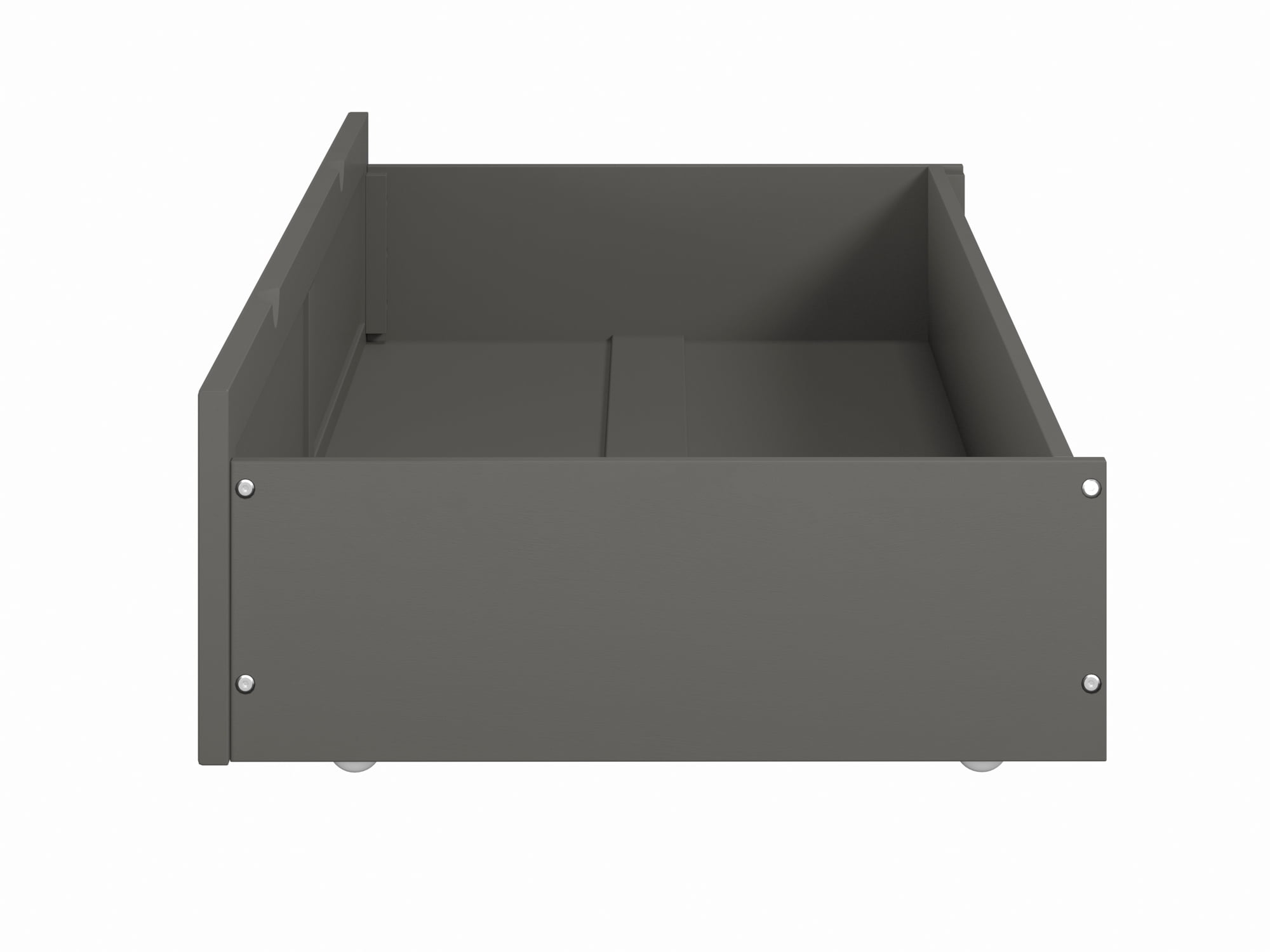 AFI Under Bed Foot Drawer Storage Drawer for Platform Beds, Queen, Grey