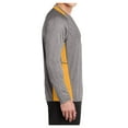 thumbnail image 3 of Yellow Rooster Men's Long Sleeve Heather Colorblock Contender T-Shirt Vintage H./Gold XL, 3 of 6