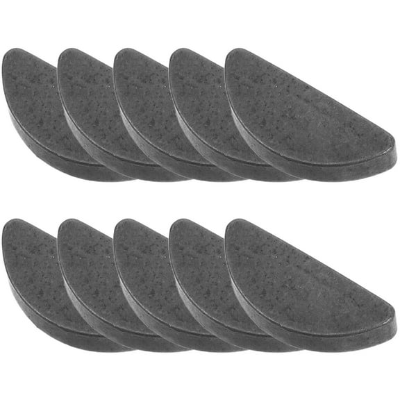 TABLZONE Motorcycle Transmission Parts Woodruff Key Metal 10Set 0.47In