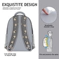thumbnail image 5 of Cute Pug Puppies Backpack for School,Cute School Bag,Schoolbag with Adjustable Shoulder Straps & Padded Back,15.3"x11"x6.7", 5 of 6