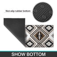 thumbnail image 6 of Brown Geometric Triangle Diamond Pattern Kitchen Rugs Sets Of 2,Anti Fatigue Kitchen Mat Rugs Non Slip Washable,Decorative Kitchen Floor Mats for Kitchen,Sink,Laundry,17"x30"+17"x47", 6 of 7