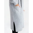 thumbnail image 3 of No Boundaries Ribbed Open Front Duster, Women’s, 3 of 4