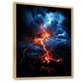 thumbnail image 2 of Designart "Electric Dance Orange Storm" Landscape & Nature Floater Framed Canvas Print, 2 of 7
