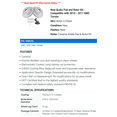 thumbnail image 2 of Rear Brake Pad and Rotor Kit - Compatible with 2010 - 2017 GMC Terrain 2011 2012 2013 2014 2015 2016, 2 of 2