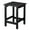 Black, variant on SONGMY Adirondack Side Table, Rectangular HDPE End Table, Weather Resistant and Easy Maintenance,Orange,18x15x19