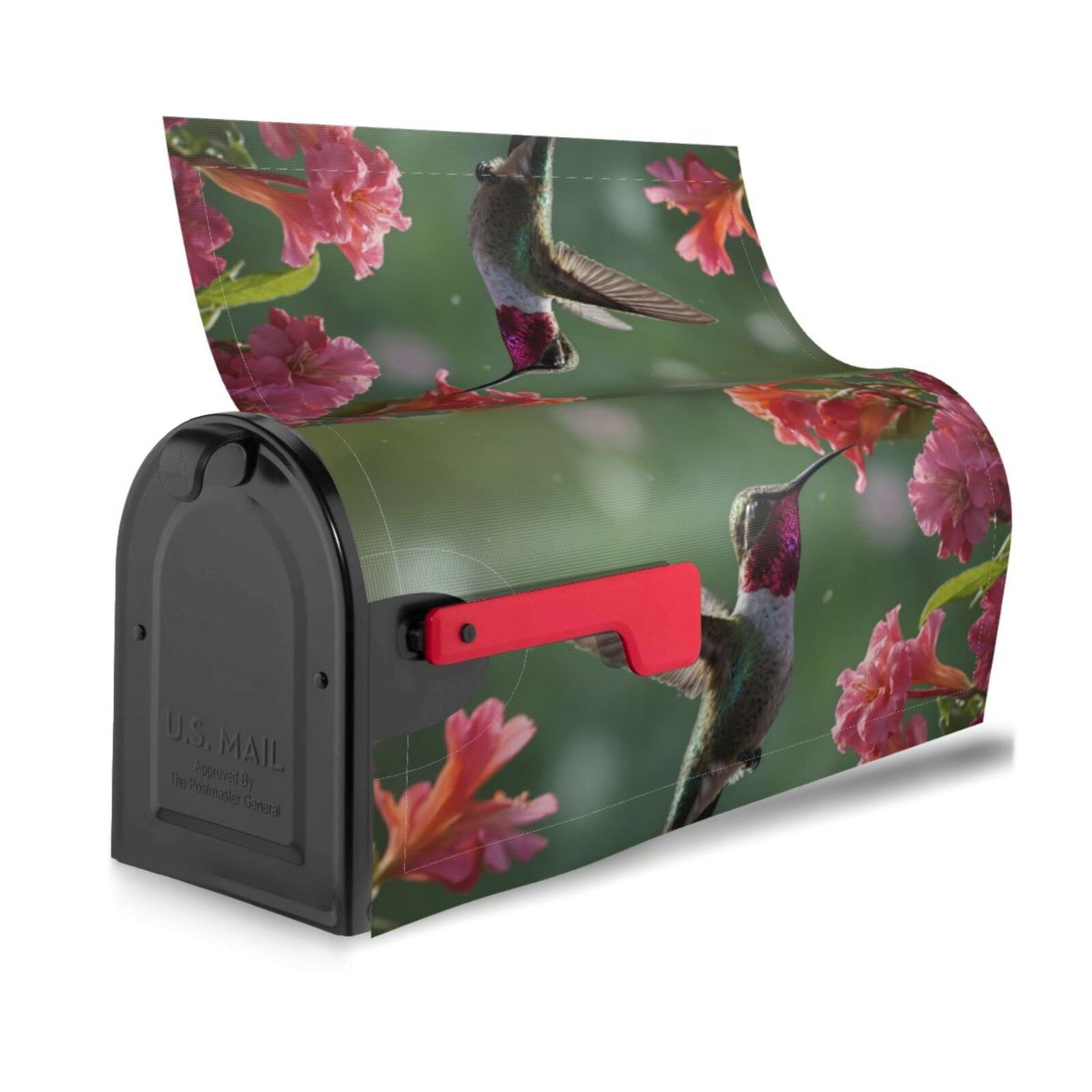 Logiee Humming Bird 1 Print Post Letter Box Wrap Decor, Mailbox Cover Suitable for Standard Mailbox and Large Size Mailbox,Outdoor Yard Decoration-21x18 in