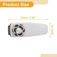 thumbnail image 4 of Clip para gafas de sol de coche Unique Bargains, clip de almacenamiento protector para gafas de sol universal para parasol, plástico blanco 6.5x3cm 1 Pcs, 4 of 7