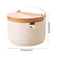 thumbnail image 5 of Ceramic Sugar Bowl with Sugar Spoon and Bamboo Lid Gift for Home and Kitchen, 5 of 6