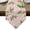 Beige, variant on Pink Magnolia Table Runner Linen Burlap Table Runner 36 Inches Small Farmhouse Seasonal Botanical Blossom Florals Dresser Scarves for Kitchen Island Coffee Dining Room Party Holiday Decor 13"x36"