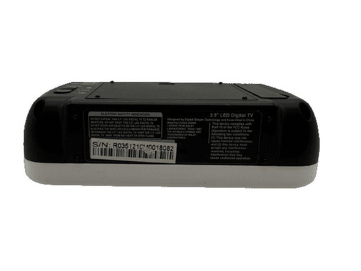 RCA DHT235A (NEW) WHITE Mini 3.5" Portable LCD TV ( external antenna plus AC/DC are with RF modulator convertor included to connect external Antenna to TV in case living far from TV stations Towers).