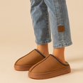 thumbnail image 3 of Zapatilla de invierno para mujer, moda de piel peluda, suela suave antideslizante, exterior, interior, cálido, comodidad, ocio, zapatos de casa de felpa para parejas, 3 of 5