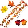thumbnail image 5 of Coolmade 2 Pack Fall Garland Maple Leaf, 5.9Ft/Piece 7 Colors Hanging Vine Garland Artificial Autumn Foliage Garland Thanksgiving Decor for Home Wedding Fireplace Party Christmas, 5 of 7