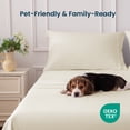 thumbnail image 5 of SLEEP ZONE 85gsm Bed Sheet Set, Microfiber Wrinkle-free Bedding set with 14" Pocket Beige, Queen, 5 of 9