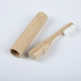 thumbnail image 2 of Biodegradable Bamboo Toothbrushes, BPA Free Soft Bristles Toothbrushes, Natural, 2 of 5