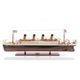 thumbnail image 2 of 14" Black and Red 1912 RMS Titanic Large Boat Hand Painted Decorative Boat, 2 of 3