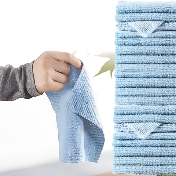 AUQ Wash Cloths 20 Pcs Washcloths High-Quality Face and Body Cloth Towels for Bathroom,Hand,Kitchen,Cleaning 9x9 In Wash Cloths for Your Face Sky Blue