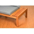 thumbnail image 6 of Amazonia Giffo 3 Pieces Teak Patio Conversation Set W/Gray Cushions, 6 of 15