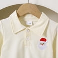 thumbnail image 7 of Tisuna Kids Boy'S Long Sleeve Halloween T Shirts Relax Fit Lapel Collar Santa Print Tops Toddler Festival Party Fall Outfits Size 3-4 Years, 7 of 7