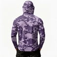thumbnail image 6 of Mens Long Sleeve Sun Protection Shirts UPF 50+ Sun Protection Camo Hoodie Shirt SPF Fishing Outdoor UV Hiking Lightweight Shirts, 6 of 6