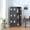BLACK, variant on 6 Door Storage Locker 72 Inch Metal Storage Locker with Lock for Employees, Home Gym, Office, School, Garage,Gray