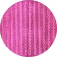 thumbnail image 1 of Ahgly Company Indoor Round Abstract Pink Modern Area Rugs, 5' Round, 1 of 4