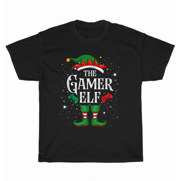 Gamer Elf Family Matching Christmas for Men and Women for Holiday Pajama Party up to 5XL