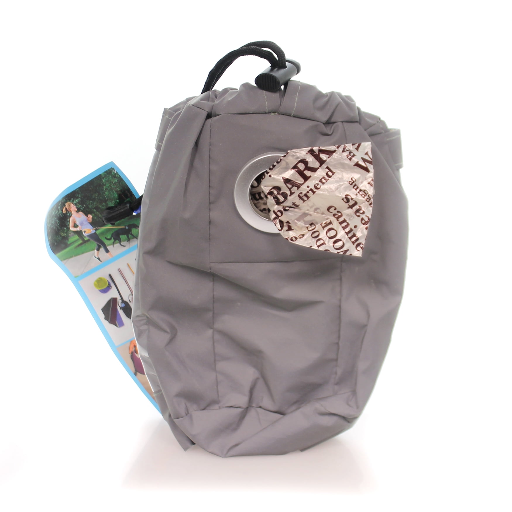 Animal Large Pouch Fabric Bag Dog Leash Walking Lgpouch Grey