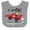 Heather and White, variant on Inktastic Go Go Go Red Racing Car Boys or Girls Baby Bib