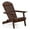 Dark Brown, variant on Afuera Living 34"W Outdoor Eucalyptus Wood Adirondack Chair in Dark Brown