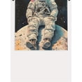 thumbnail image 2 of Astronaut Space Theme Men's 3D Printed T-Shirt, Vivid Crew Neck and Short Sleeves, Summer Out, Casual Wear, Art Pattern T-Shirt, Holiday Gifts, 2 of 6