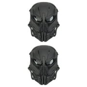 2 Pieces Mask Decorative Masks Stretchy Headband Clothing Accessories Black Ski Breathable Face Miss