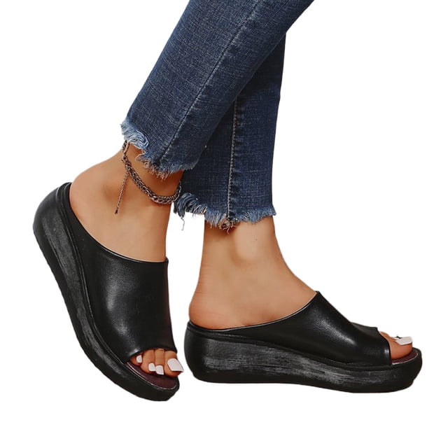 Zapatos para Sandalias Playa Verano Cuña Punta Abierta Cómodas Mujeres