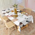 thumbnail image 3 of Cute Dogs Rectangle Tablecloth 60"x102",Waterproof Polyester Rectangle Table Cloth, Wipeable Spillproof Polyester Tablecloth for Dining, Camping, Indoor and Outdoor, 3 of 6