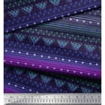 thumbnail image 3 of Soimoi Polyester Crepe Fabric Dot,Stripe & Geometric Ethnic Print Fabric by The Yard 52 Inch Wide, 3 of 3