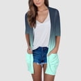 thumbnail image 2 of Cardigan à Manches Longues pour Femmes Automne Cardigan Ouvert avec Poches Cardigan Léger Décontracté, 2 of 4