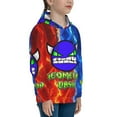 thumbnail image 4 of Geometry Dash Kids' Hoodie 3d Print Sweatshirt Soft Pullover Hooded With Big Pockets Fans Gifts For Boys Or Girls Small, 4 of 7
