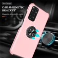 thumbnail image 2 of SZMLOGB Phone Case for Redmi note 11 pro with Ring Holder Shock Resistant Scratch Resistant PC Silicone Heavy Duty Protective Case-Pink, 2 of 6