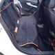thumbnail image 2 of Almohadilla para mascota de coche, tela Oxford, antisuciedad, impermeable, funda para asiento trasero de perro para viaje, negro con borde naranja, 2 of 5