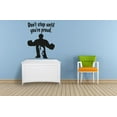 thumbnail image 2 of Don't Stop Until You're Proud - Quote Wreck It Ralph Disney Movie Ralph And Fix It Felix Silhouette Vinyl Wall Decal Wall Sticker Wall Art Decoration Home Room Bedroom Nursery Room Size (20x18 inch), 2 of 3
