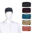 thumbnail image 6 of Exclusives Womens Head Wrap Lined Headband Stretch Knit Ear Warmer, 6 of 8